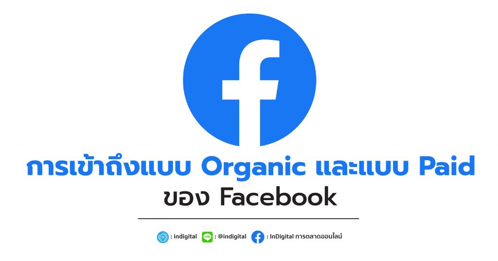 การเข้าถึงแบบ Organic และแบบ Paid ของ Facebook