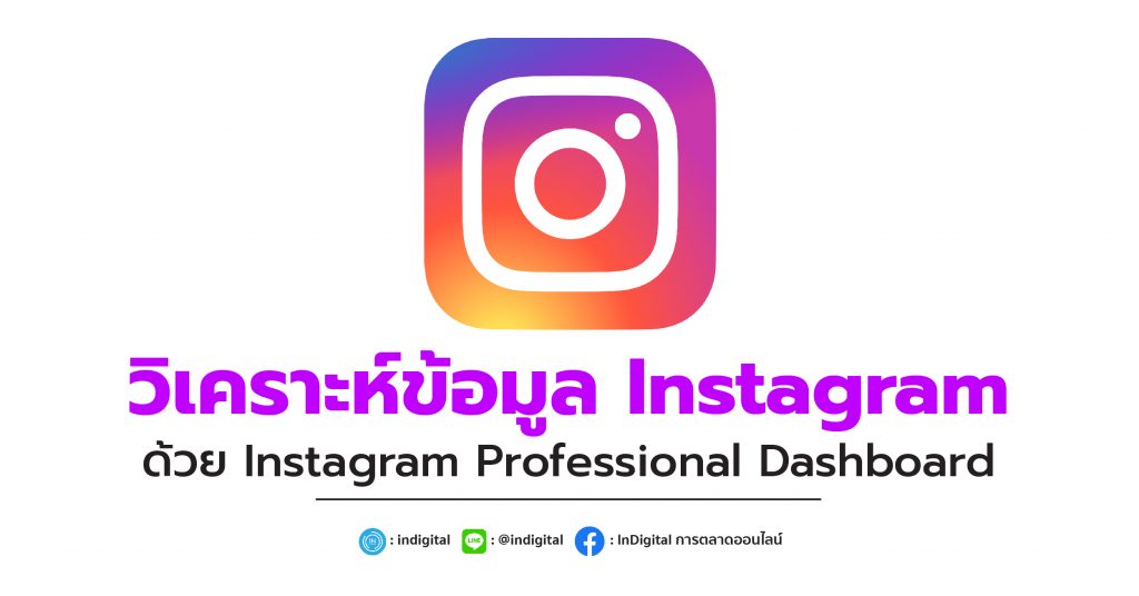 วิเคราะห์ข้อมูล Instagram ด้วย Instagram Professional Dashboard