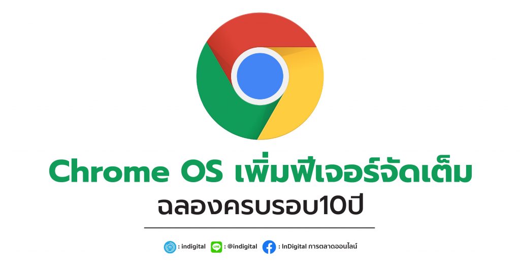 Chrome OS เพิ่มฟีเจอร์จัดเต็ม ฉลองครบรอบ10ปี