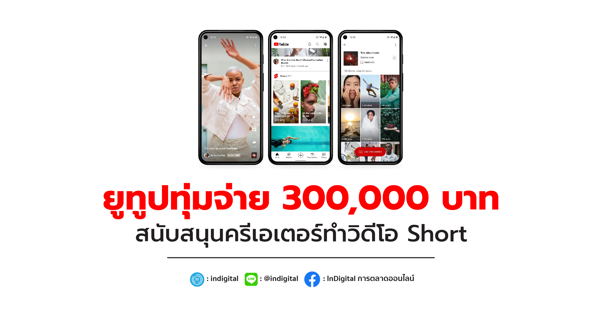 ยูทูปทุ่มจ่าย 300,000 บาท สนับสนุนครีเอเตอร์ทำวิดีโอ Short