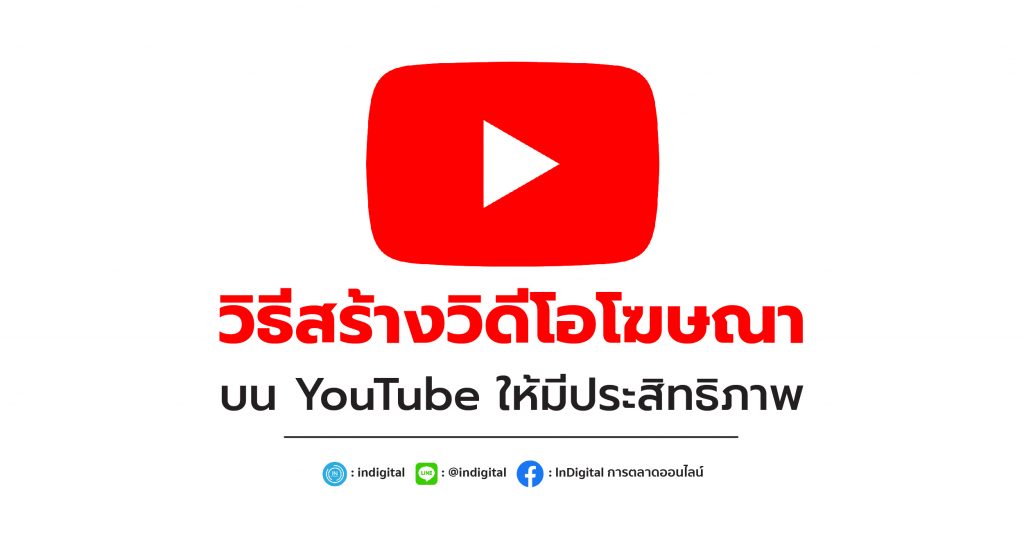 วิธีสร้างวิดีโอโฆษณา บน YouTube ให้มีประสิทธิภาพ