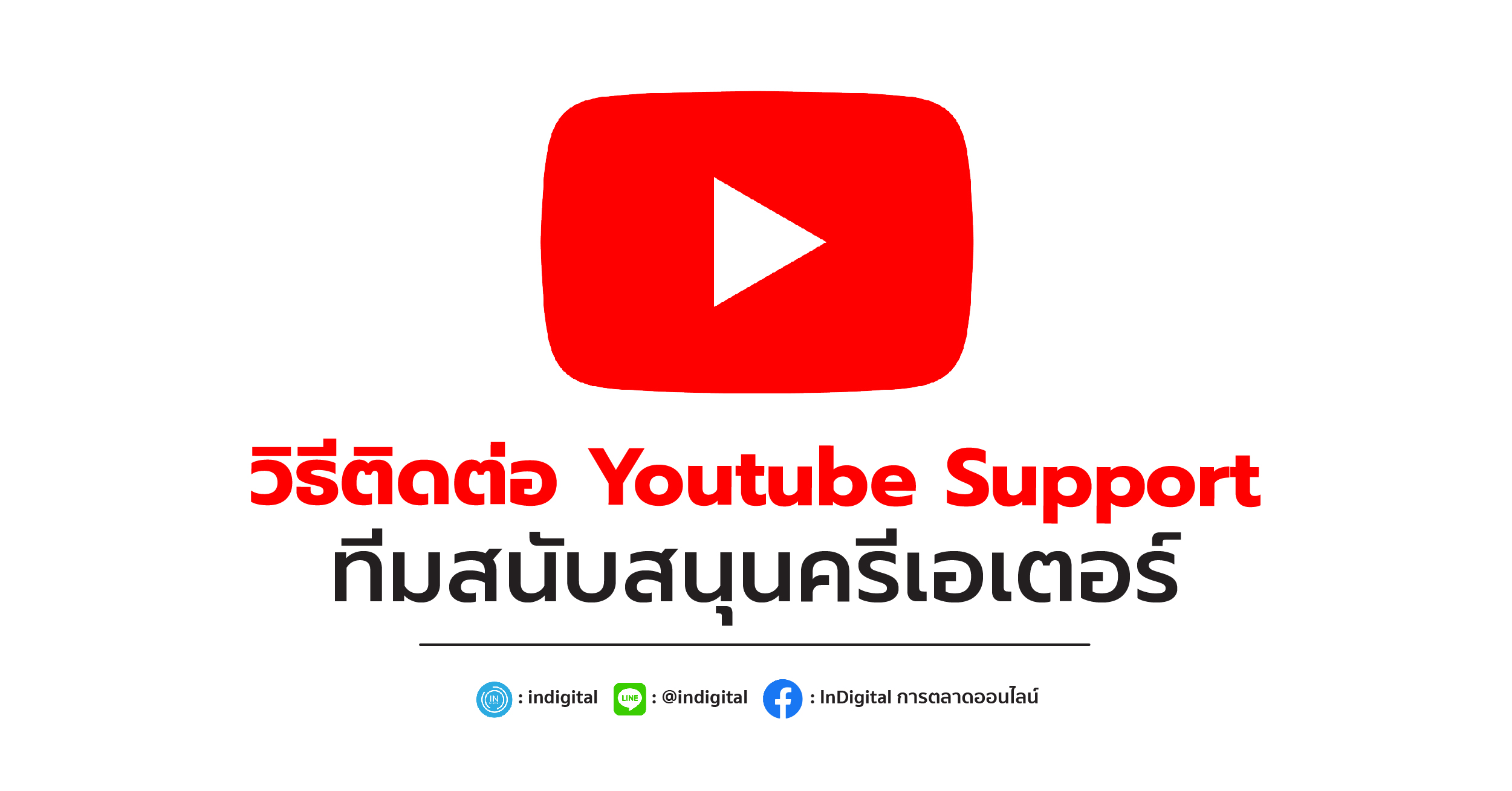 วิธีติดต่อ Youtube Support ทีมสนับสนุนครีเอเตอร์