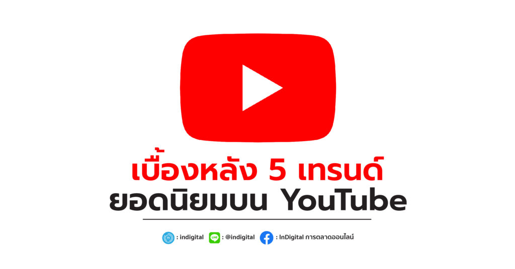 เบื้องหลัง 5 เทรนด์ ยอดนิยมบน YouTube